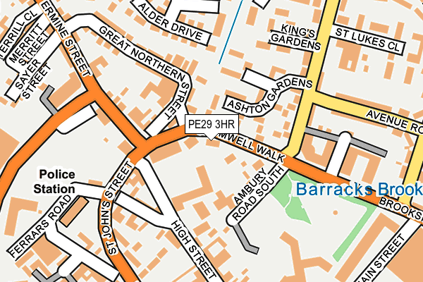 PE29 3HR map - OS OpenMap – Local (Ordnance Survey)