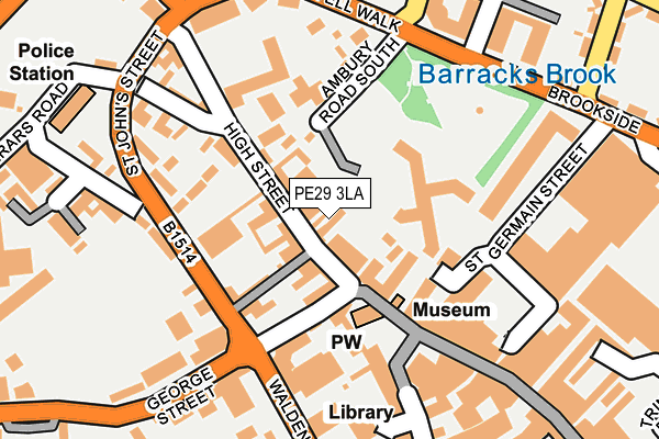 PE29 3LA map - OS OpenMap – Local (Ordnance Survey)