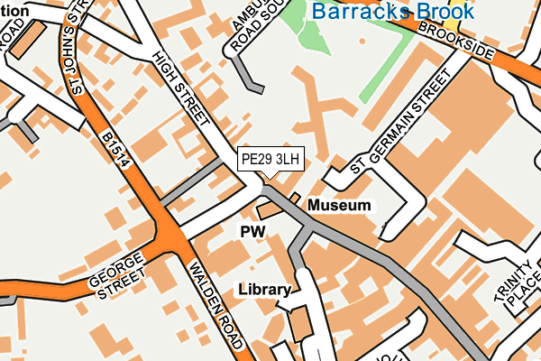 PE29 3LH map - OS OpenMap – Local (Ordnance Survey)