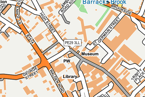 PE29 3LL map - OS OpenMap – Local (Ordnance Survey)
