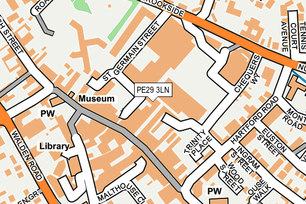 PE29 3LN map - OS OpenMap – Local (Ordnance Survey)