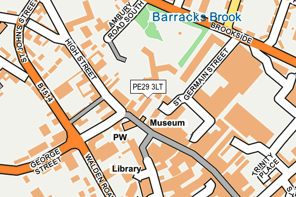 PE29 3LT map - OS OpenMap – Local (Ordnance Survey)