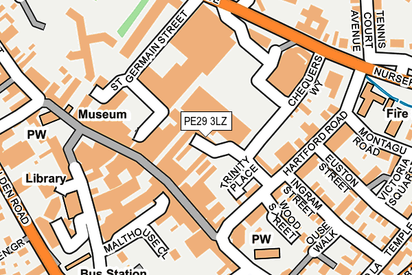 PE29 3LZ map - OS OpenMap – Local (Ordnance Survey)