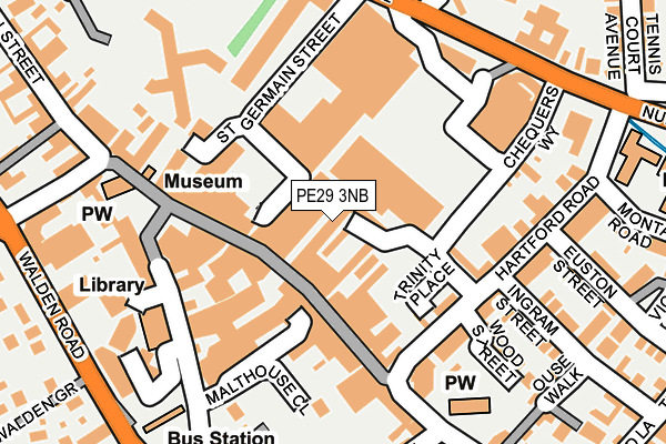 PE29 3NB map - OS OpenMap – Local (Ordnance Survey)