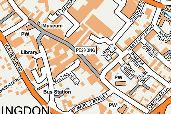 PE29 3NG map - OS OpenMap – Local (Ordnance Survey)
