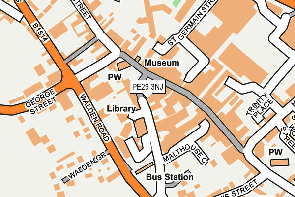 PE29 3NJ map - OS OpenMap – Local (Ordnance Survey)