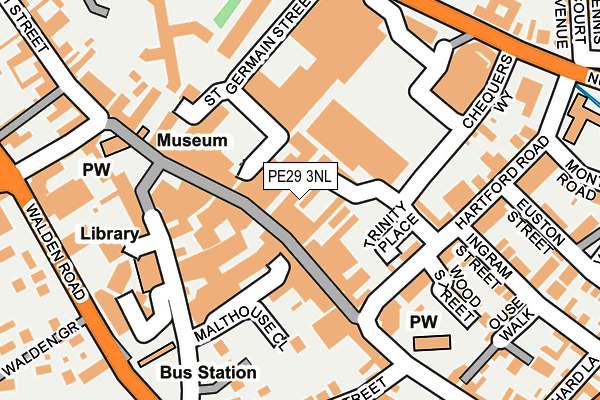 PE29 3NL map - OS OpenMap – Local (Ordnance Survey)