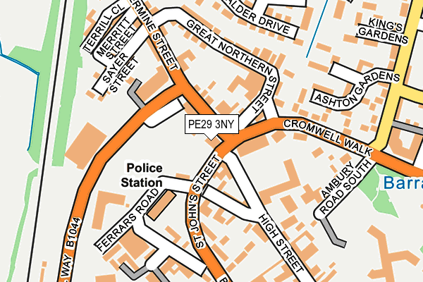PE29 3NY map - OS OpenMap – Local (Ordnance Survey)