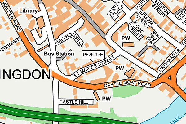 PE29 3PE map - OS OpenMap – Local (Ordnance Survey)