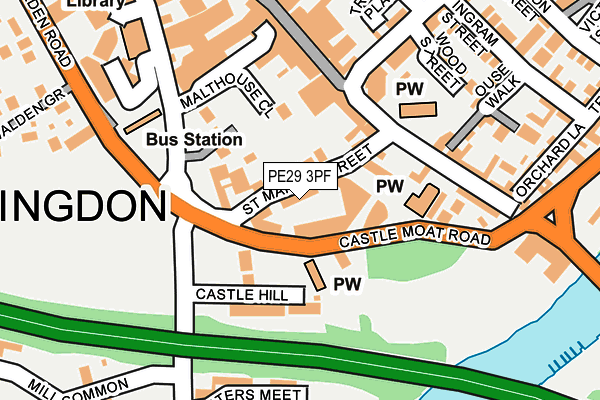 PE29 3PF map - OS OpenMap – Local (Ordnance Survey)