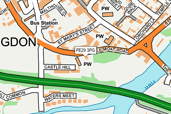PE29 3PG map - OS OpenMap – Local (Ordnance Survey)