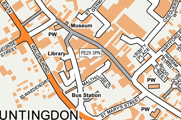 PE29 3PN map - OS OpenMap – Local (Ordnance Survey)