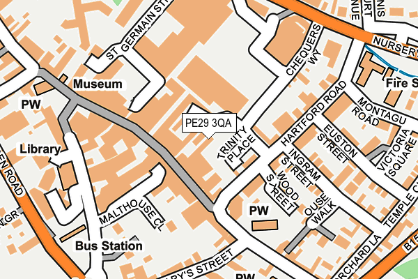 PE29 3QA map - OS OpenMap – Local (Ordnance Survey)