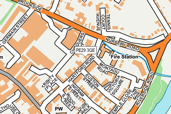 PE29 3QE map - OS OpenMap – Local (Ordnance Survey)