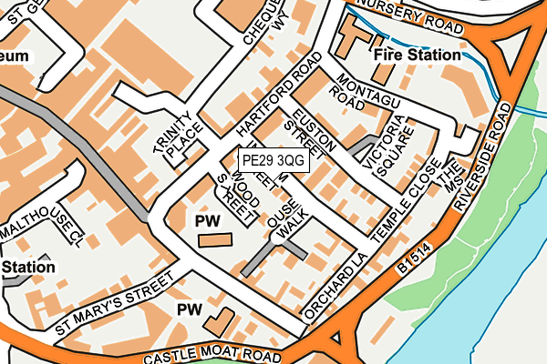 PE29 3QG map - OS OpenMap – Local (Ordnance Survey)