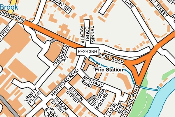 PE29 3RH map - OS OpenMap – Local (Ordnance Survey)