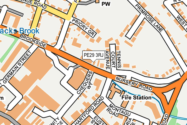 PE29 3RJ map - OS OpenMap – Local (Ordnance Survey)