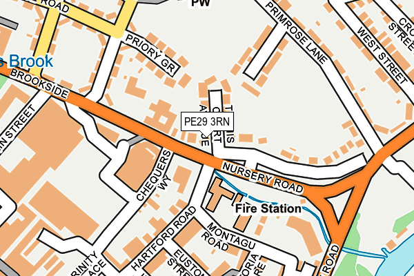 PE29 3RN map - OS OpenMap – Local (Ordnance Survey)