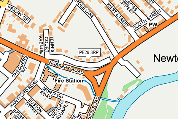 PE29 3RP map - OS OpenMap – Local (Ordnance Survey)
