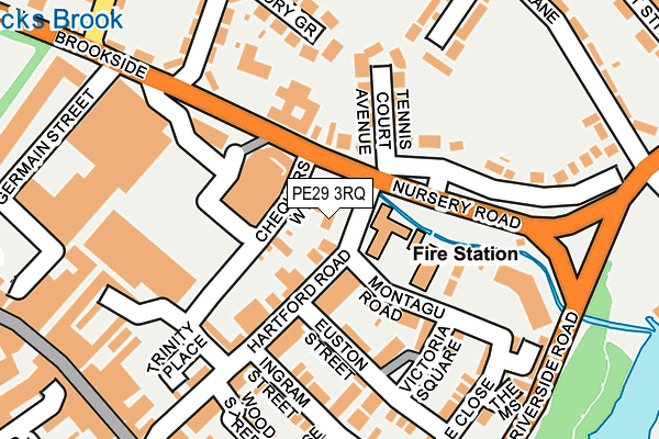 PE29 3RQ map - OS OpenMap – Local (Ordnance Survey)