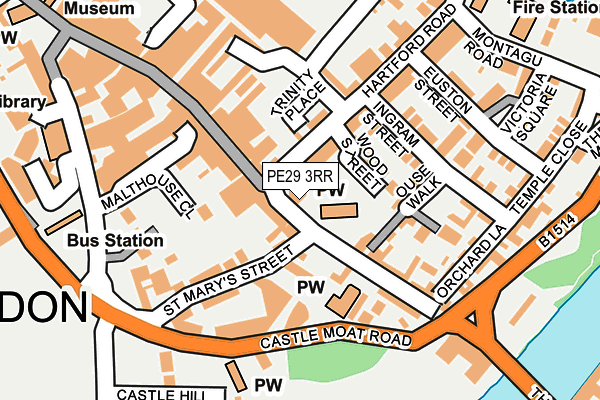 PE29 3RR map - OS OpenMap – Local (Ordnance Survey)