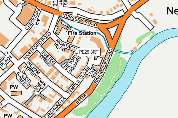 PE29 3RT map - OS OpenMap – Local (Ordnance Survey)