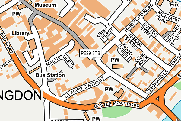 PE29 3TB map - OS OpenMap – Local (Ordnance Survey)