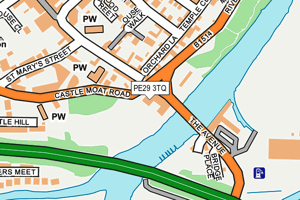 PE29 3TQ map - OS OpenMap – Local (Ordnance Survey)