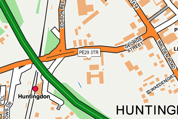 PE29 3TR map - OS OpenMap – Local (Ordnance Survey)