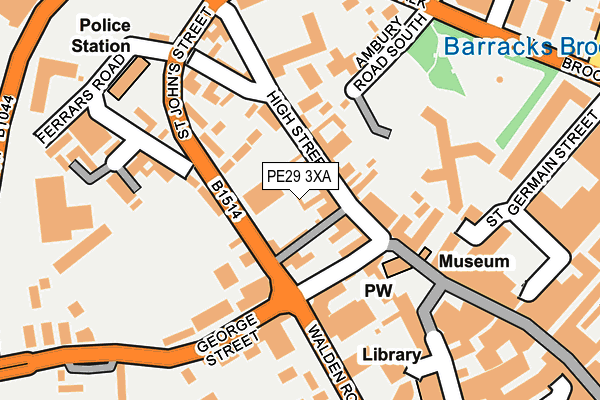 PE29 3XA map - OS OpenMap – Local (Ordnance Survey)