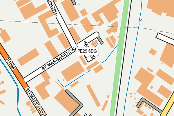 PE29 6DG map - OS OpenMap – Local (Ordnance Survey)