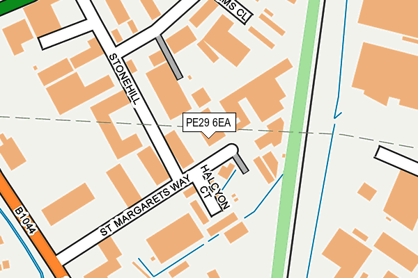 PE29 6EA map - OS OpenMap – Local (Ordnance Survey)