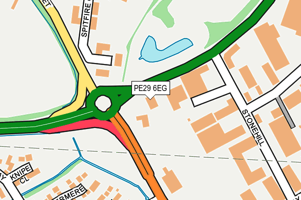 PE29 6EG map - OS OpenMap – Local (Ordnance Survey)