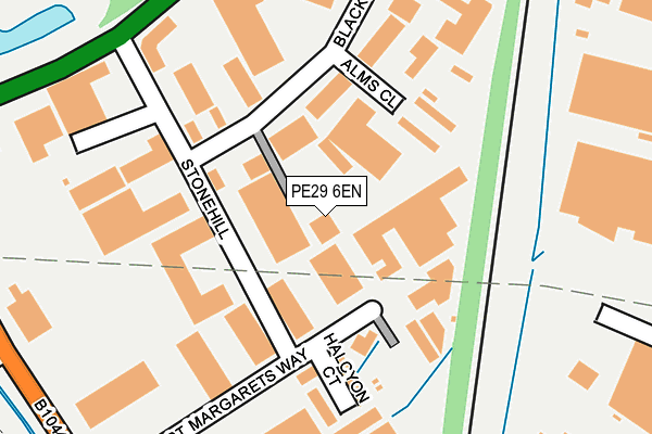 PE29 6EN map - OS OpenMap – Local (Ordnance Survey)