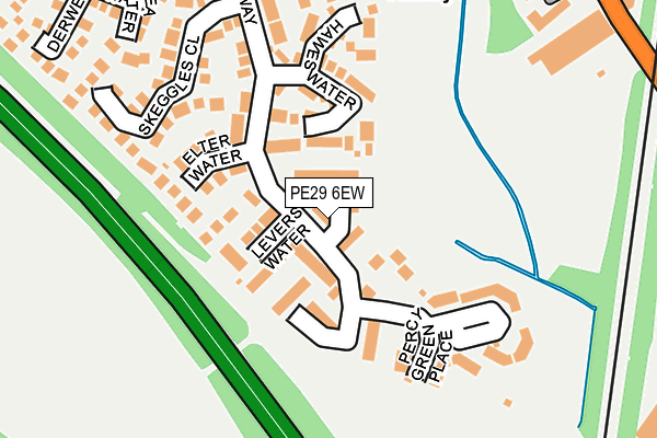PE29 6EW map - OS OpenMap – Local (Ordnance Survey)
