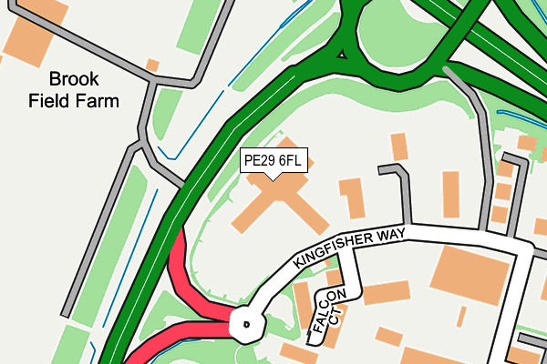 PE29 6FL map - OS OpenMap – Local (Ordnance Survey)