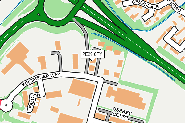 PE29 6FY map - OS OpenMap – Local (Ordnance Survey)