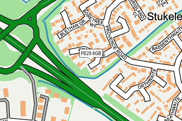 PE29 6GB map - OS OpenMap – Local (Ordnance Survey)