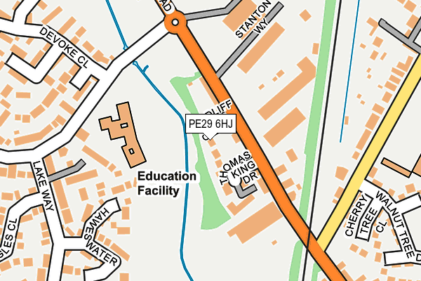 PE29 6HJ map - OS OpenMap – Local (Ordnance Survey)