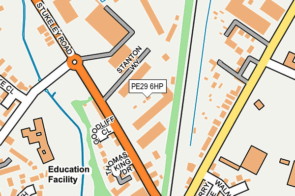 PE29 6HP map - OS OpenMap – Local (Ordnance Survey)