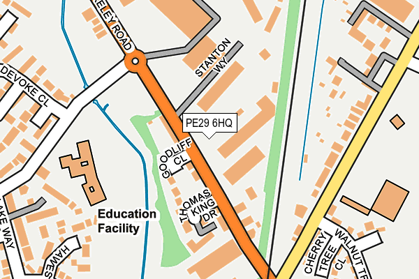 PE29 6HQ map - OS OpenMap – Local (Ordnance Survey)