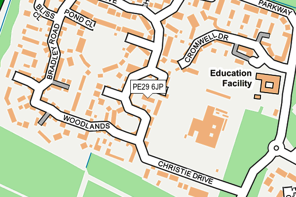 PE29 6JP map - OS OpenMap – Local (Ordnance Survey)