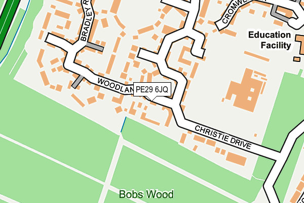 PE29 6JQ map - OS OpenMap – Local (Ordnance Survey)