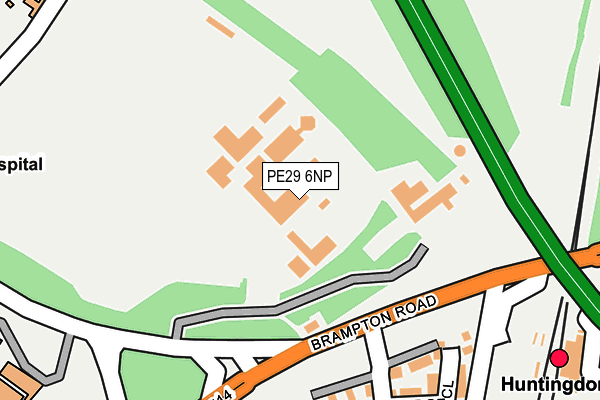 PE29 6NP map - OS OpenMap – Local (Ordnance Survey)