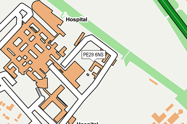PE29 6NS map - OS OpenMap – Local (Ordnance Survey)