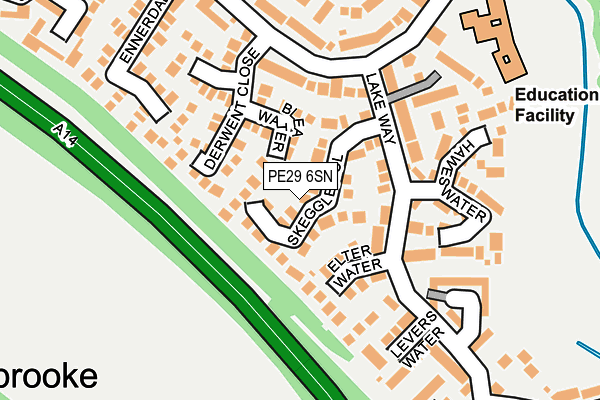 PE29 6SN map - OS OpenMap – Local (Ordnance Survey)