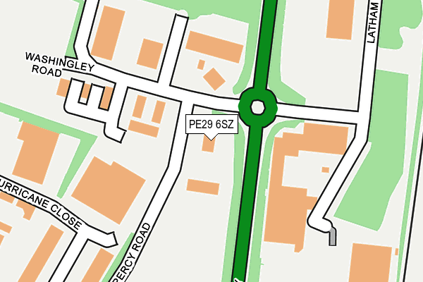 PE29 6SZ map - OS OpenMap – Local (Ordnance Survey)