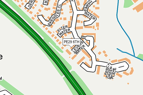 PE29 6TH map - OS OpenMap – Local (Ordnance Survey)