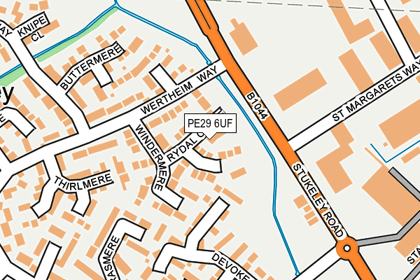 PE29 6UF map - OS OpenMap – Local (Ordnance Survey)