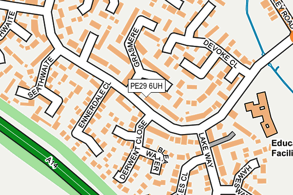 PE29 6UH map - OS OpenMap – Local (Ordnance Survey)